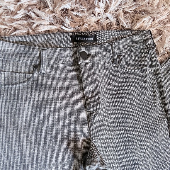 Liverpool Black and White Checkered Pants - Picture 8 of 12